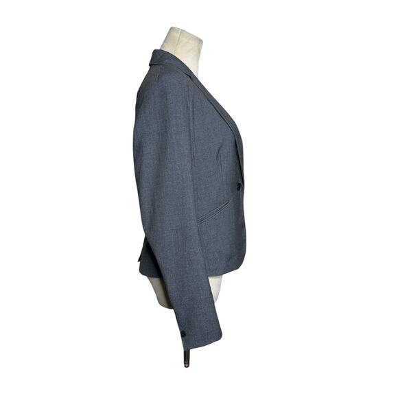H&M gray single button long sleeves blazer size 8 - Picture 8 of 10